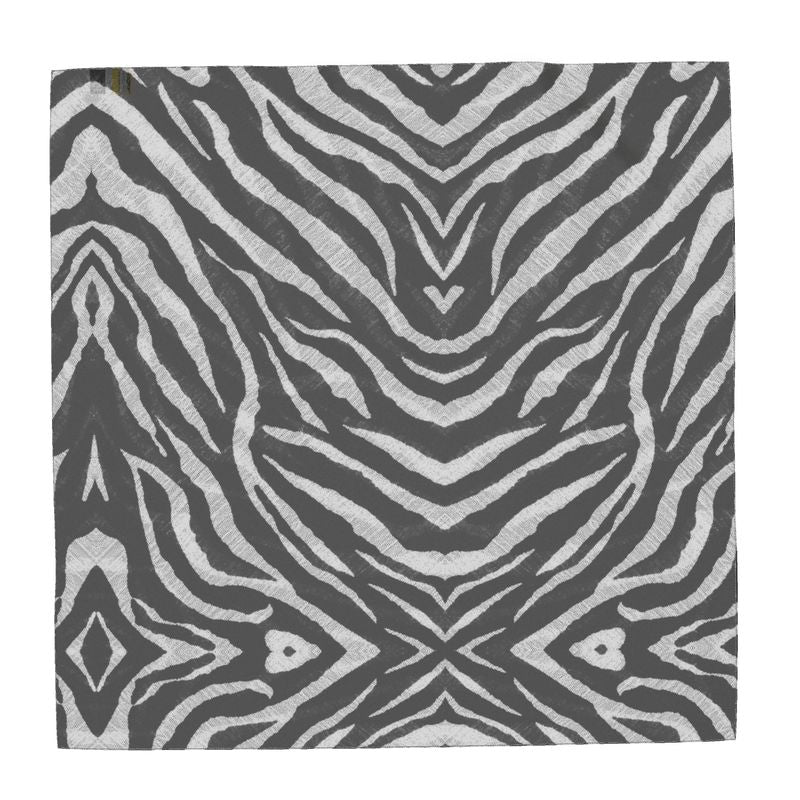 Zebra Luxe Silk Scarf