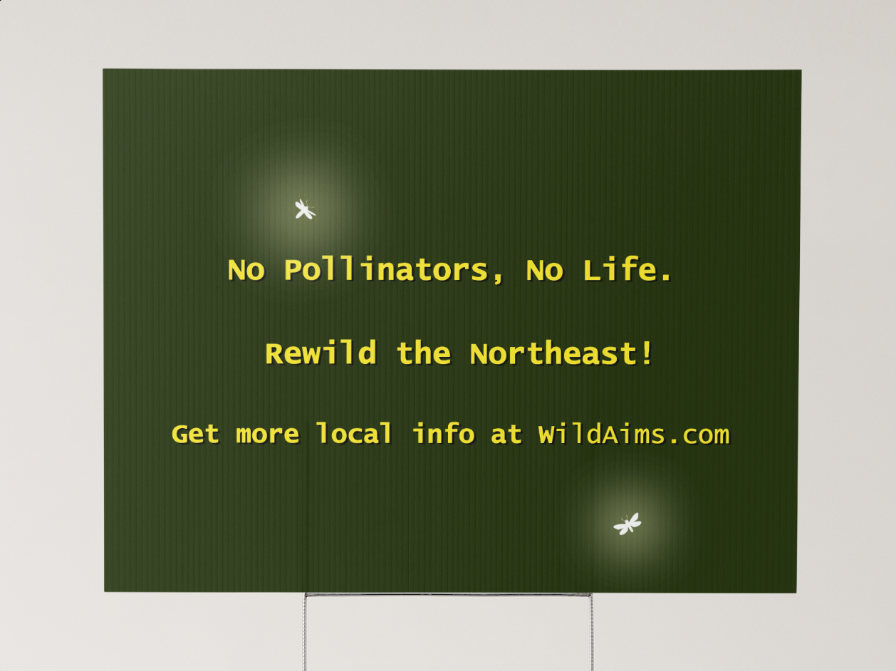 Native Pollinator Garden Lawn Sign